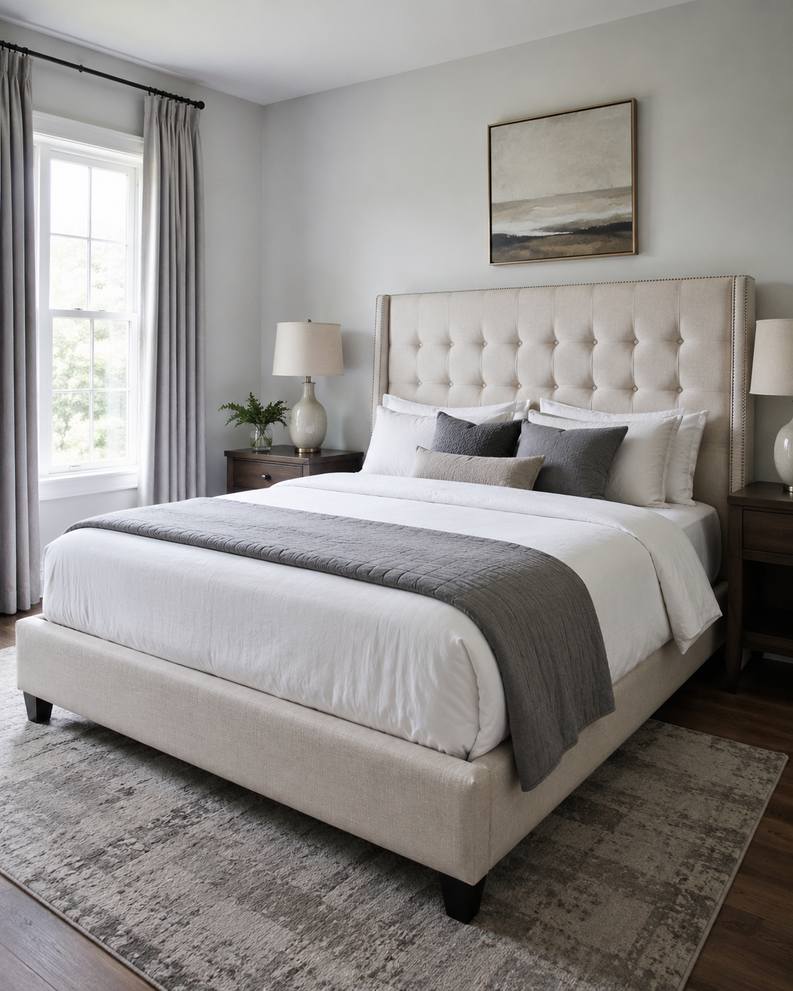 Upholstered headboard and bed frame cleaning