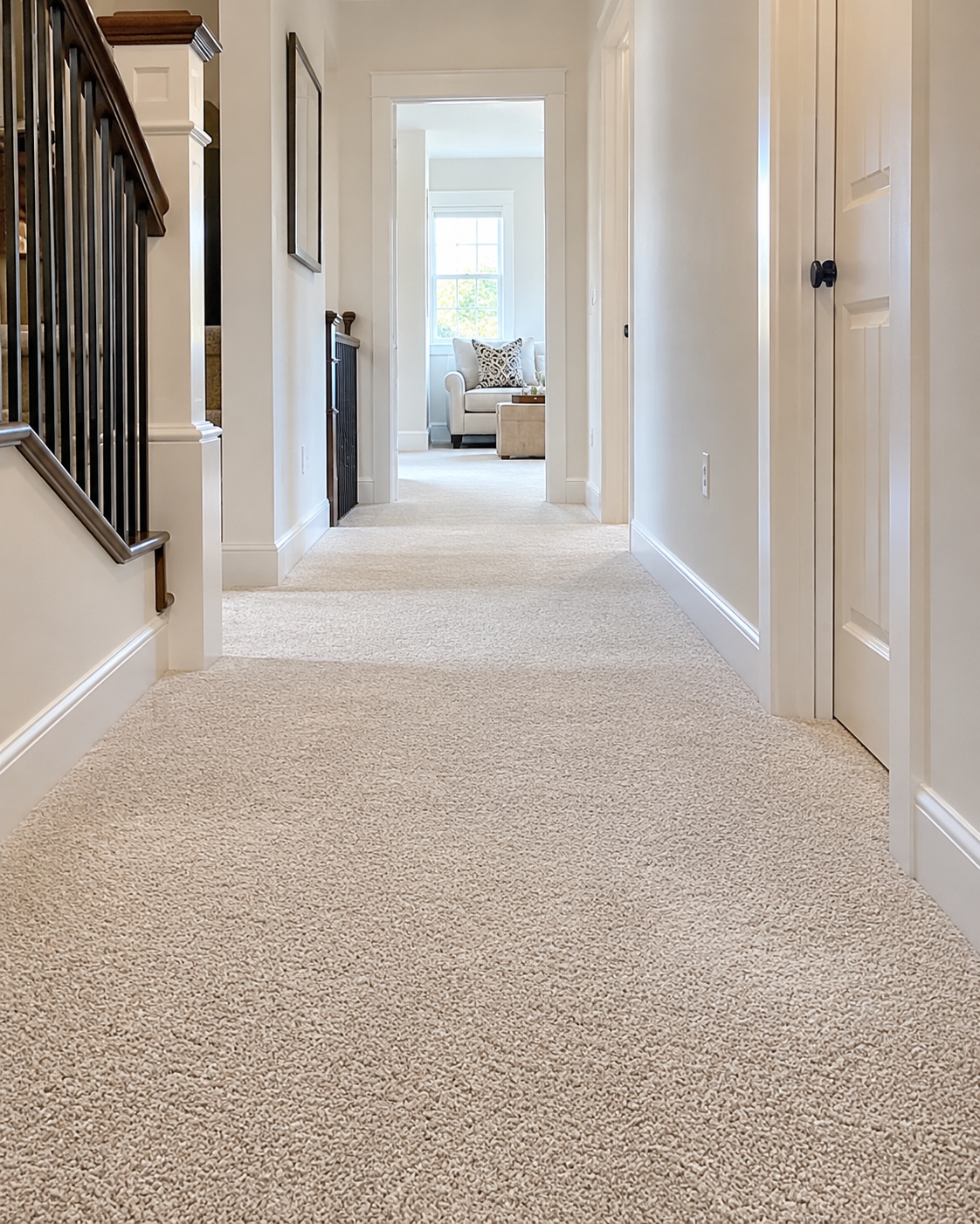 Hallway carpet cleaning