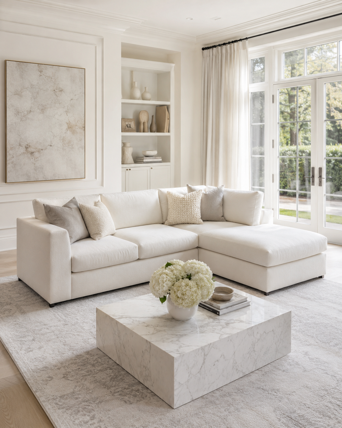 L-Sectional cleaning